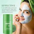 New Hot Green Tea Solid Cleansing Mask Dispel Acne Blemish Mark Remove Blackhead Acne Hydrating Moisturizing Deep Cleansing Mask.