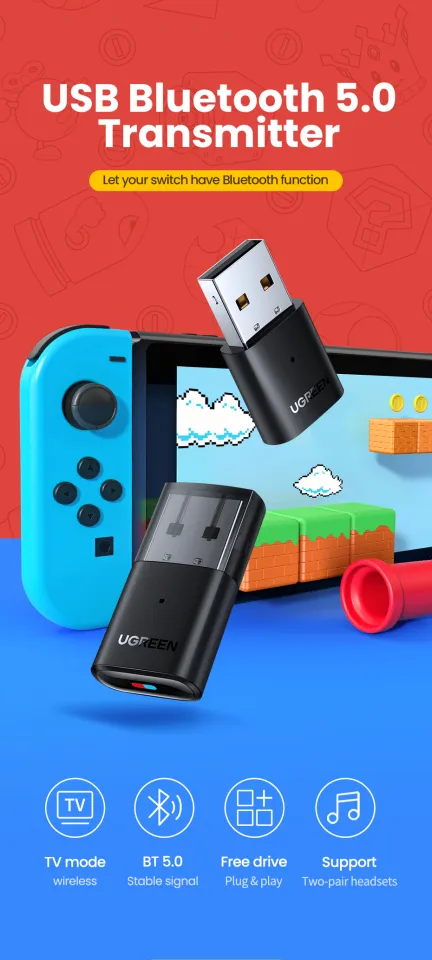 UGREEN USB Bluetooth Transmitter Audio Adapter For Airpods PC