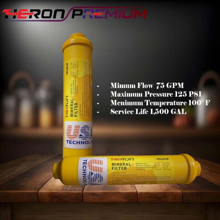 Mineral Cartridge for RO Water Purifier with 2 Pieces Elbow Connectors