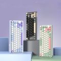 R75 Gaming Mechanical Keyboard 81Key 2.4G Bluetooth Wireless/Wired Keyboard RGB HotSwap Gamer GASKET Structure Keyboard teclado. 