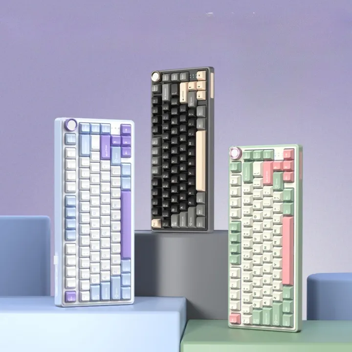 R75%20Gaming%20Mechanical%20Keyboard%2081Key%202.4G%20Bluetooth%20Wireless/Wired%20Keyboard%20RGB%20HotSwap%20Gamer%20GASKET%20Structure%20Keyboard%20teclado%20-%20Image%206