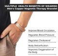 Pure Copper Magnetic Bracelet Men Arthritis Adjustable Magnets Women Cuff Therapy Health Energy Bangles Charm Jewelry. 