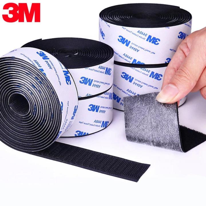 Self adhesive 1Meter/Pairs Velcro Tape Strong 25mm-30mm Hook and Loop Fastener Tape velcros adhesive with Glue