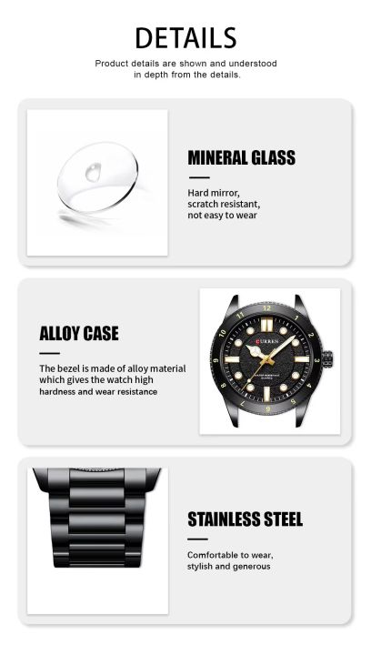 CURREN%208450%20Men's%20Stainless%20Steel%20Watch%20-%20Image%203