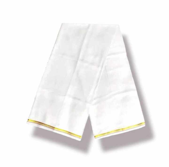 Pure Cotton Amanat Shah One Color (White) Lungi for Men (5 hand)