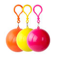 Creative disposable raincoat ball rafting outdoor travel adult children portable ball raincoat can make logo. 