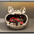 Cat Statue Trinket Storage Sculpture Cat Figurine Collection Crafts Creative Sundries Container Ornament for Party Living Room Decor.