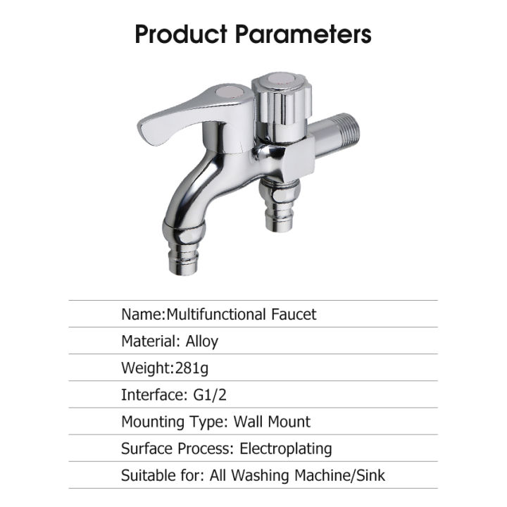 EsoGoal%20Faucet%20Washing%20Machine%20Faucet%20Dual%20Port%20Alloy%20Faucet%20Multi-function%20Faucet%20Double%20Spout%20Water%20Mixed%20Tap%20Two%20Way%20Water%20Washer%20Tap%20Double%20%20G1/2%20Port%20Interface%20Bathroom%20Water%20Tap%20-%20Image%203