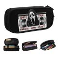 What's Your Favorite Scary Movie Pencil Case Boy Girl Large Capacity Halloween Scream Ghost Pencil Box Students Stationery. 