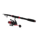 Fishing Rod and Reel Combo, Fishing Rod Set Portable with Storage Bag for Beach. 
