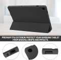 For Samsung Galaxy Tab S9 FE Plus 12.4 Inch Slim Tri-Fold Magnetic Smart Flip Cover With Pen Holder Full Coverage Casing.