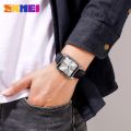 SKMEI Fashion Square Dial Design Men Watch Casual Mens Quartz Wristwatches Waterproof Watches For Male Gift 1603. 