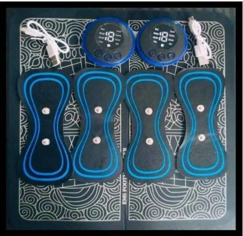 Ems Full Body Masseger and Ems Foot Masseger 2in 1 Combo 2 pieces macine 4 pads 1 footpad 2 chargig cable quick any pain relief