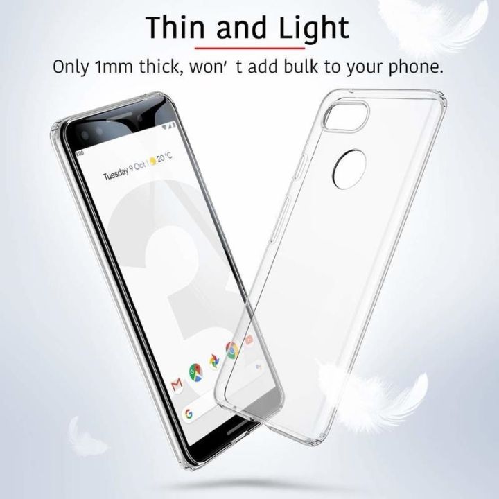 Google Pixel 3 Soft Slim Transparent Flexible TPU Cover