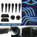Car Body Anti-collision Strip Wind Noise Reduction Kit Car Wind Resistance Reducing Spoiler Rearview Mirror Decorative Strip Deflector. 