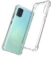 For Samsung Galaxy A51 4G Edge-Reinforced Shockproof Cushion Back Clear Hybrid Transparent Soft Silicon Cover Casing.