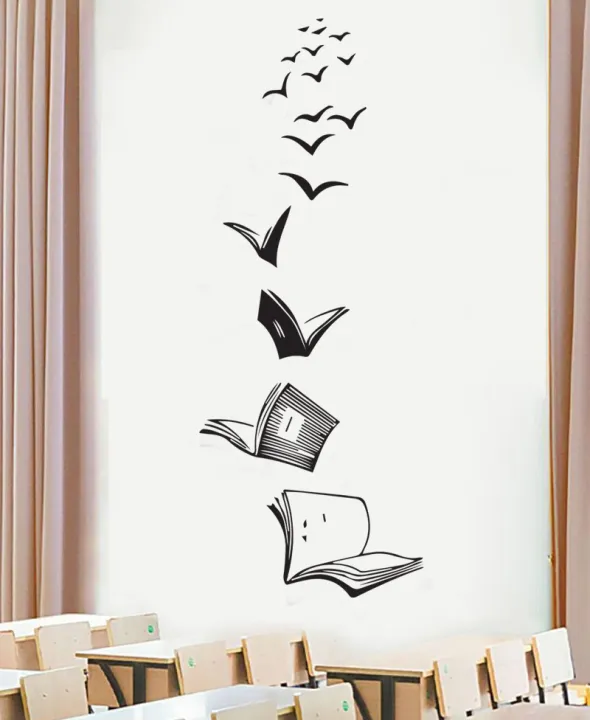 Open%20Books%20Fly%20Birds%20Wall%20Sticker%20Library%20Classroom%20Home%20Bedroom%20Wall%20Decal%20-%20Image%204