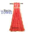 Soft Cotton Basin Towel For Home-1 Piece Multicolor. 