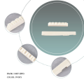 LKPCIGCXM 1Set Bone Bridge Saddle And Nut For 6 String Acoustic Guitar. 