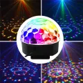 FORIDE Disco Ball Light LED Bluetooth Speaker Voice Control with Remote Control 9 Colors Suitable for Prom Lights US Plug. 