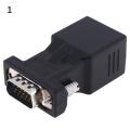 VGA male female to RJ45 15pin network adapter connector lan extender ethernet. 