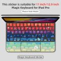 Laptop sticker 2021 ipad pro Magic keyboard skin for 2020 11/12.9 inch apple protective anti-scratch sticker skin. 