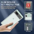 Google Pixel 7A Flexible Clear Transparent Soft TPU Back Case Cover.
