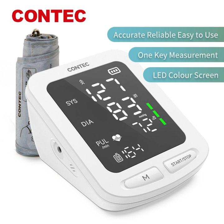 CONTEC%20Portable%20Automatic%20Digital%20Blood%20Pressure%20Monitor%20BP%20Monitor%20Monitoring%20Leval%20Sphygmomanometer%20Big%20LED%20Display%2008C/08E%20-%20Image%202