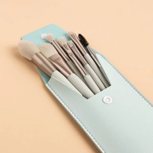 8 Pcs Mini Travel Portable Soft Makeup Brushes Set Eye Shadow Foundation Powder Eyelash Lip Concealer Blush Make Up Brush Set