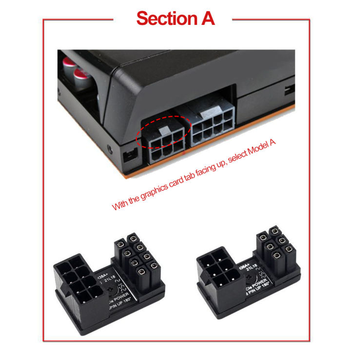 Atx%208pin%20Female%20180%20Degrees%20Connector%206pin%208pin%20Adapter%208%20Pin%20Video%20Gpu%20Power%20Connector%20Pc%20Computer%20Chassis%20Accessories%20-%20Image%203