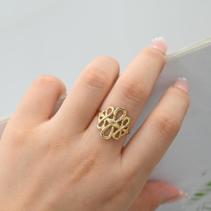 Wholesale%20Chinese%20Jewelry%20Gold%20Plated%20Stainless%20Steel%20Chinese%20Knot%20Design%20Adjustable%20Open%20Rings%20Women%20Men%20Jewelry%20-%20Image%204