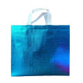 Amazon Currency Rose Gold Laser Bag Spot Hot Pressed Color Printing Laser Aluminized Film Clothing Shopping Non Woven Bag. 