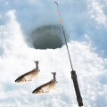 Compact Fishing Rod Telescopic Ice Fishing Rod with Non-slip Handle Lightweight Portable for Travel Adjustable Length Fishing Accessories.