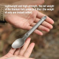 Nextool fork spoon 2-in-1 outdoor pure titanium spork reusable camping tableware case stainless steel portable camping cutlery. 