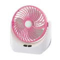 Lithium rechargeable mini table fan with LED light -1880. 