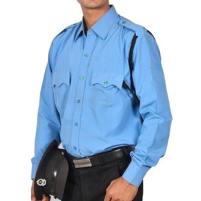 Security Guard Uniform Shirt with Shoulder Epaulets and Security Logo - Professional Look - Comfortable And Stylish