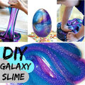 Galaxy Fluffy Slime, 5pcs/set Colorful Soft Egg Slime Putty Magic DIY Clay Stress Relief Toy NO Toxic for kids Fidget Toy. 