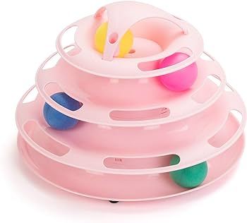 Cat Tower Tracks Ball Pet Toys with Spring Mouse