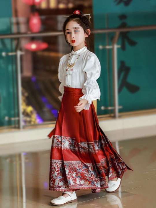 Ma%20Mian%20Skirt%20for%20Girls%20Spring%20and%20Autumn%20Children's%20Hanfu%202024%20New%20Set%20Summer%20Little%20Girl%20Chinese%20Style%20Antique%20-%20Image%202