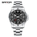 SANDA Simple Multi pointer Workplace Business Personalized Quartz Watch Successful Men's Watch SD3266-2.