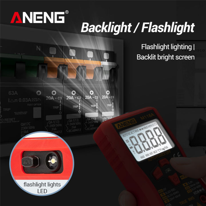 ANENG%20M118A%20Auto%20Ranging%20Digital%20Multimeter%20High-Accuracy%20TRMS%206000%20Counts%20Voltage%20Current%20Ohm%20Capacitance%20Diode%20Multi%20Tester%20-%20Image%206