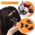 Hair Clip Creative Shape Ultra-Light Non-Irritation Stunning Visual Effect Easy-wearing Enhance Atmosphere Non-woven Fabric Halloween Cartoon Hair Clip Photography Prop for Women.