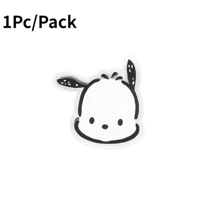 Cartoon Pacha Dog Storage Clip Student Test Pages Clip Mini Portable Snack Closure Clip Clear Acrylic Clip For Handmade Accounts Multifunction Note Folder