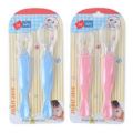 2Pcs Silicone Feeding Spoon For Baby (Color as per Stock). 