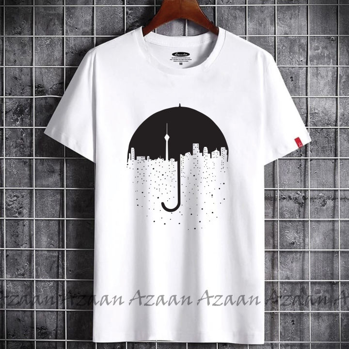 Stylish%20Half%20Sleeve%20Chinese%20Printed%20Microfibre%20T%20Shirt%20For%20Women%20-%20Image%206