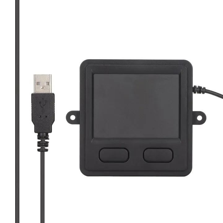 Trackpad USB Wired Embedded Compact Size 2 Buttons Portable Practical Computer Touch Pad for Laptops Desktops