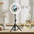 Ring 10 inchi Light Photo Studio Camera, Video lamp with Tripod for Smartphone. 