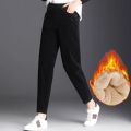 Plush Thick Casual Pants Women's Corduroy Warm Pants Autumn Winter Leggings Harem Pants Trousers High Waist Women Брюкиженские. 