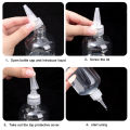 500ml/1000ml Kitchen Pointed Nose Clear Squeeze Sauce Bottle Sealable.