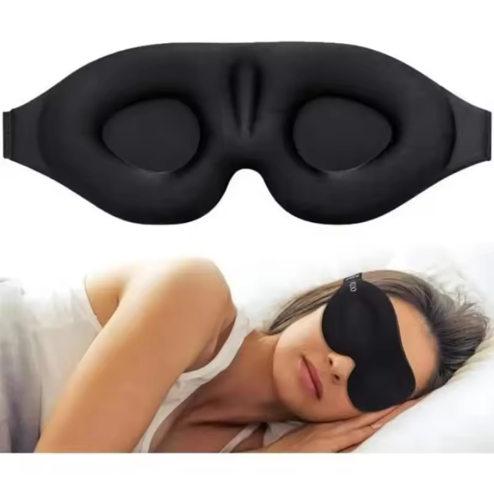 3D Sleeping Eye Mask Travel Rest Aid Eye Cover Patch Paded Soft Sleeping Mask Eye Relax Massager